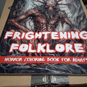 Frightening Folklore Horror Coloring Book for Adults